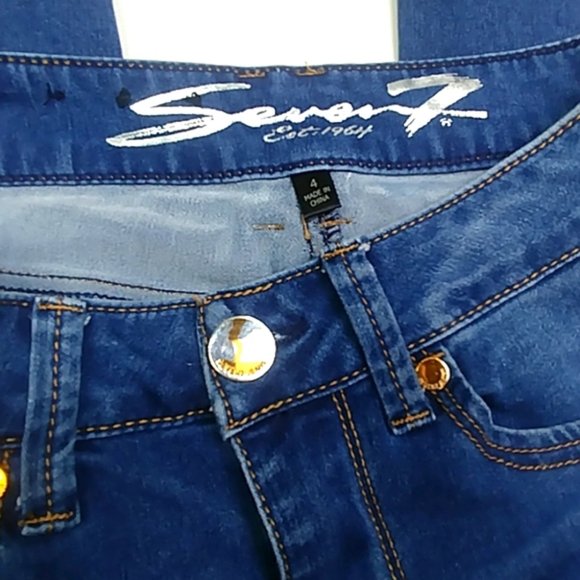 Seven 7 High Rise Skinny Jeans Skin Fit De… - Picture 7 of 9